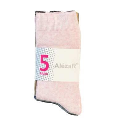 Женские хлопковые носки AlezaR 5 пар размер 36-38