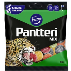Конфеты из цукатов и солодки Fazer Pantteri Mix 280г