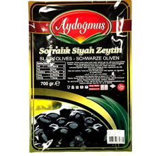 Черные маслины без косточек Aydogus 700г в мягкой упаковке